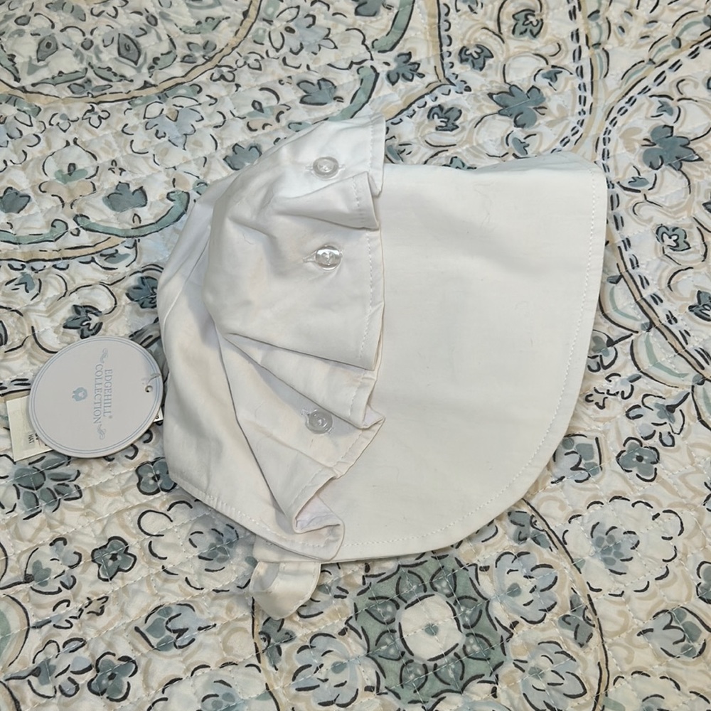 Brand new Edgehill Collection christening bonnet